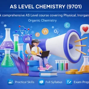 A-Level student attending online tutoring session for Cambridge Chemistry in UAE