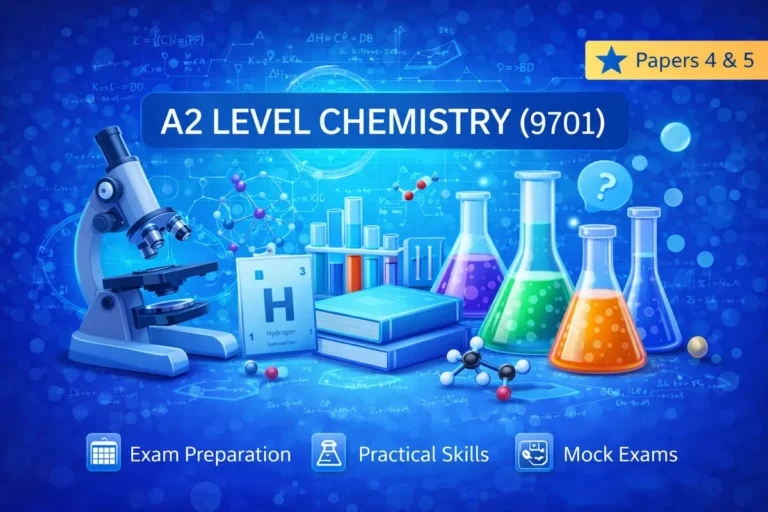 A-Level student attending online tutoring session for Cambridge Chemistry in UAE