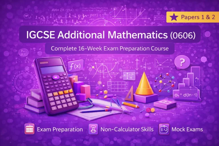 Cambridge IGCSE online tutor explaining mathematics to a student in Dubai