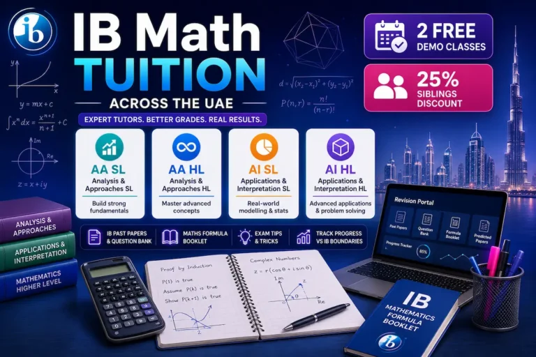 IB mathematics analysis and approaches HL tutor teaching AA and AI SL HL students in UAE across Dubai, Abu Dhabi and Sharjah